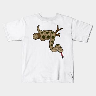 Snake on Branch Kids T-Shirt